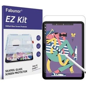 Glass Screen Protector (2) For iPad 10th Generation EZ Kit Silkfeel 10.9" 2022